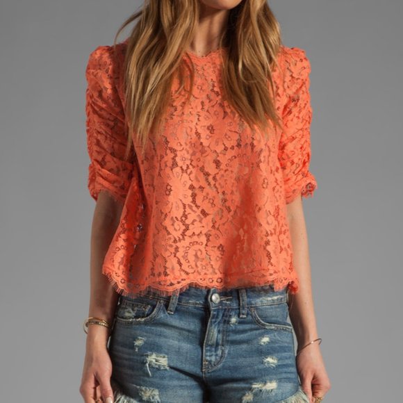 Joie All over Lace Fanny top sz S - Picture 1 of 6